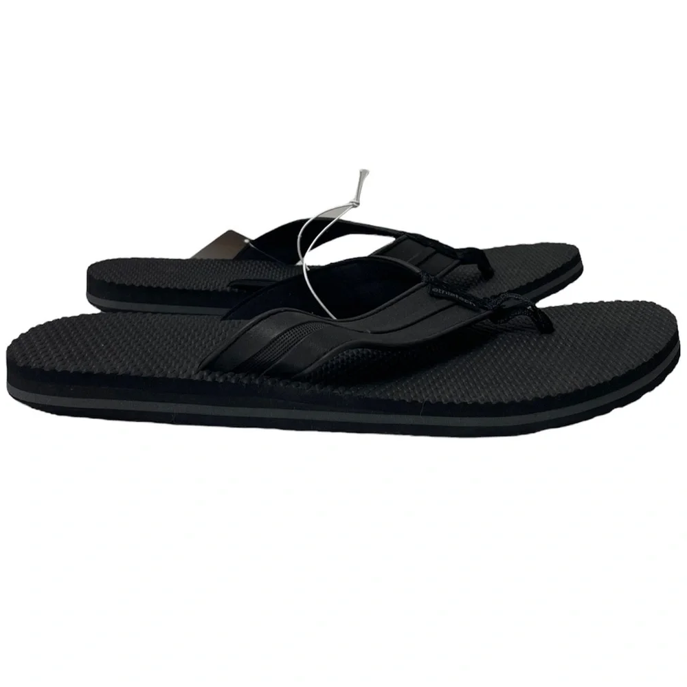 Black Flip Flop Beach Sandals Mens Size 12